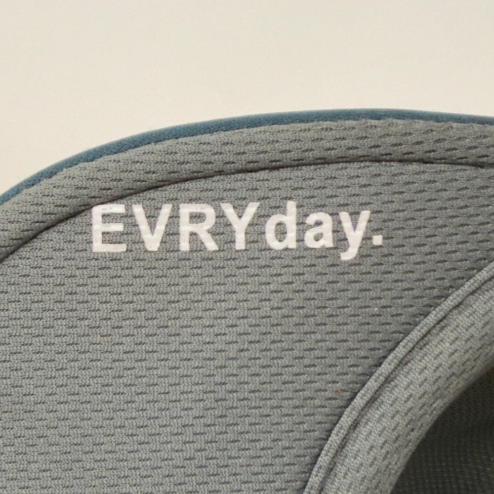 Movi EVRYday Striped Trucker Hat Navy Blue Yellow Orange Mountain Logo Mesh Cap‎ - Picture 9 of 12